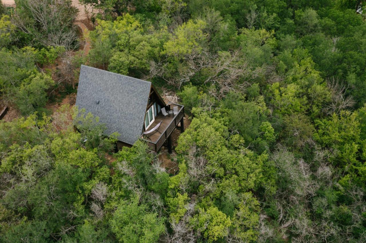 The Maverick: A-Frame W/ Hammock And Tree Top View Ню Браунфелс Екстериор снимка