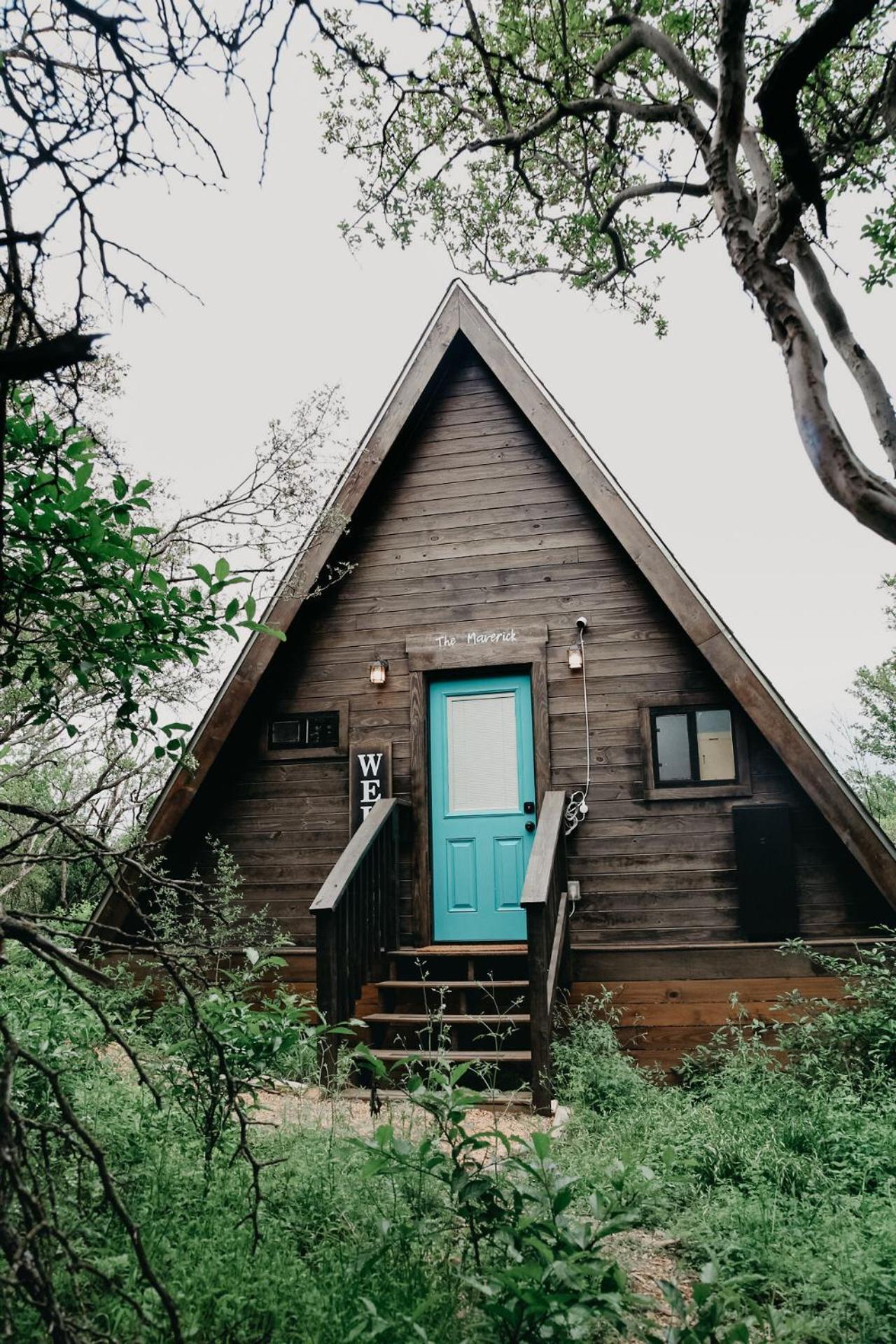 The Maverick: A-Frame W/ Hammock And Tree Top View Ню Браунфелс Екстериор снимка